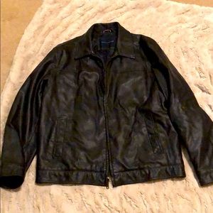 Mens Faux Leather Jacket